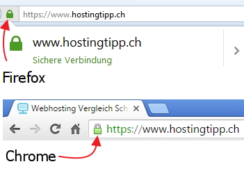 So erkennen Sie ob eine Seite über HTTPS läuft